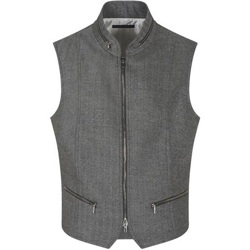 Giorgio Armani gilet con zip - grigio