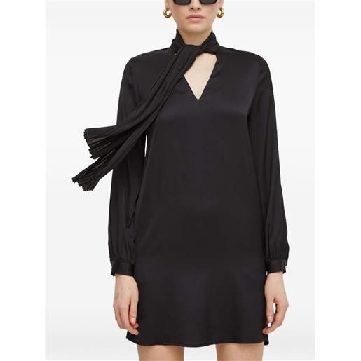 LIU JO abito corto plissettato - nero