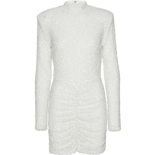 ROTATE BIRGER CHRISTENSEN abito corto a maniche lunghe - bianco