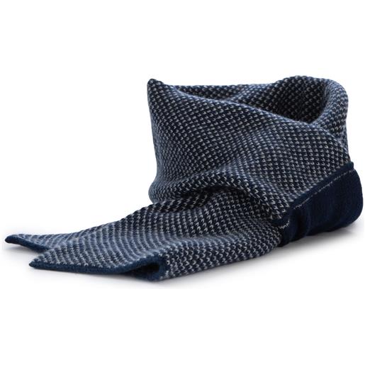 RIVIERA CASHMERE | scaldacollo virgola blu grigio