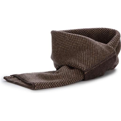 RIVIERA CASHMERE | scaldacollo virgola marrone bicolor