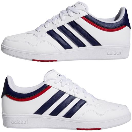 adidas scarpe sneakers uomo adidas hoops 4.0 low bianco blue rosso sportswear uomo