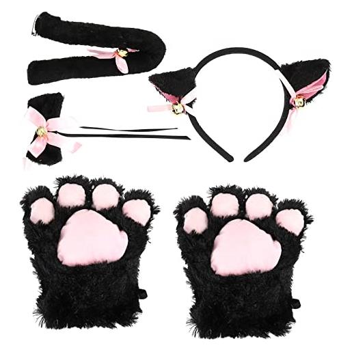 OUNONA costume gatto per cosplay giochi di ruolo e feste tema accessori realizzato in materiale di resistente e sicuro per ragazze amici e famiglie