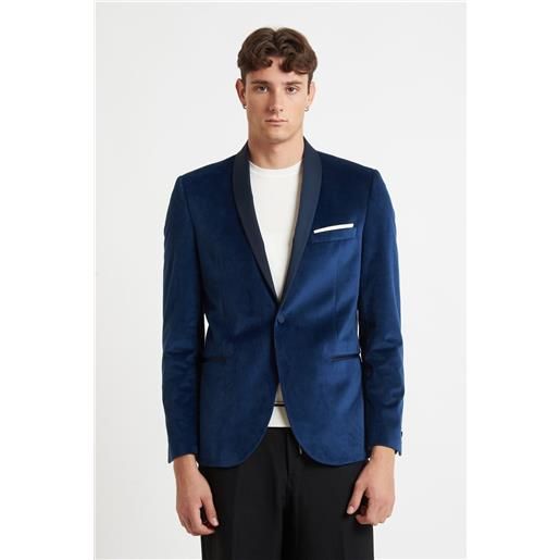 Alexander dem giacca uomo in velluto rever a scialle e chiusura un bottone modello 0513. 