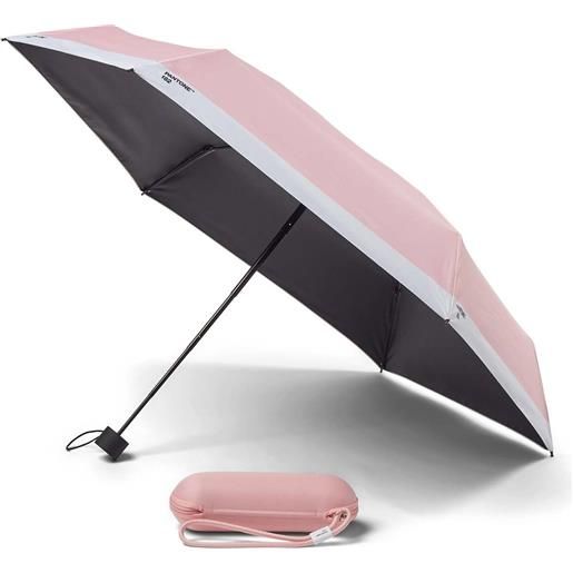 Copenhagen Design ombrello portatile pantone travel rosa chiaro con custodia