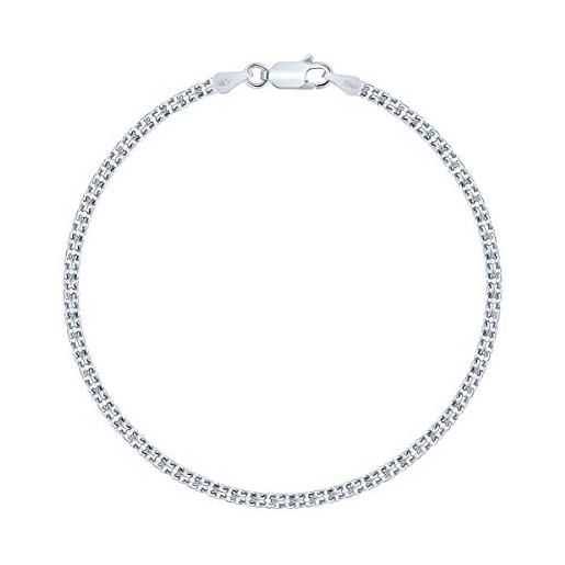 Thomas Sabo Bracciale A Catenina Donna In Argento 925 – Modello LBA0105-001-12-L19.5v, Regolabile Con Moschettone