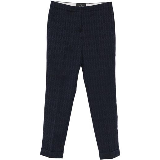 ETRO pantaloni a fantasia - blu