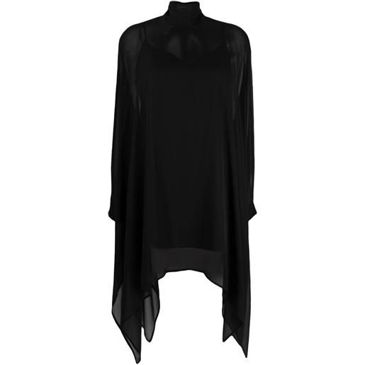 P.A.R.O.S.H. tunica con collo rialzato - nero