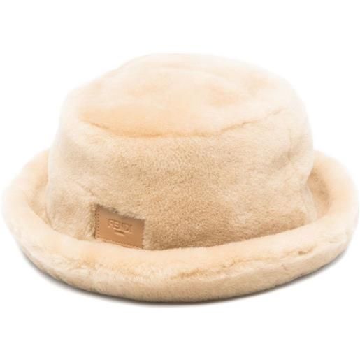 FENDI cappello bucket montone - toni neutri