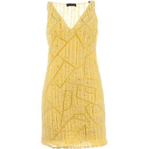 Cristiano Burani embellished shift dress - giallo