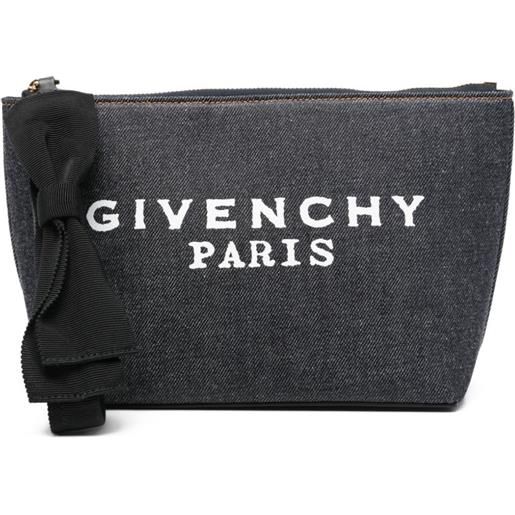 Givenchy trousse make up con logo - blu