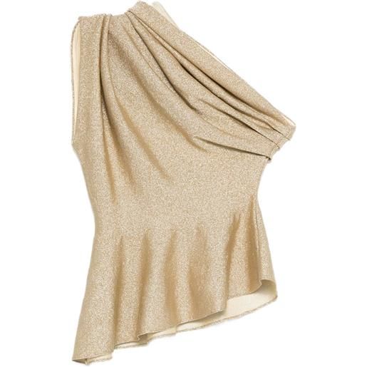 KHAITE blusa aimee drappeggiata - giallo