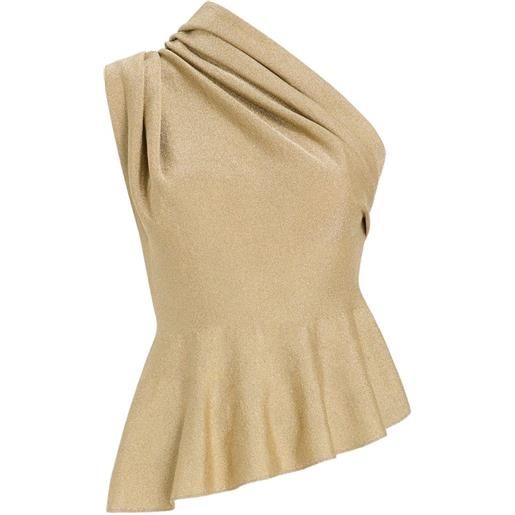 KHAITE blusa aimee drappeggiata - giallo