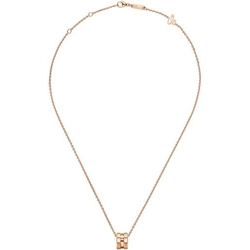Chopard collana con pendente ice cube - rosa