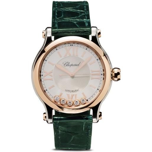 Chopard orologio happy sport 33mm - bianco