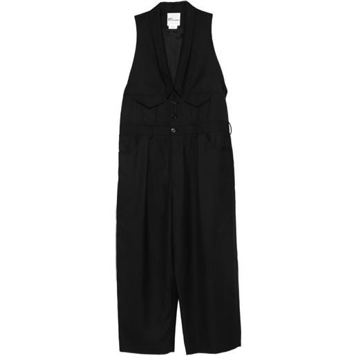 Noir Kei Ninomiya x comme des garçons tuta intera smanicata - nero