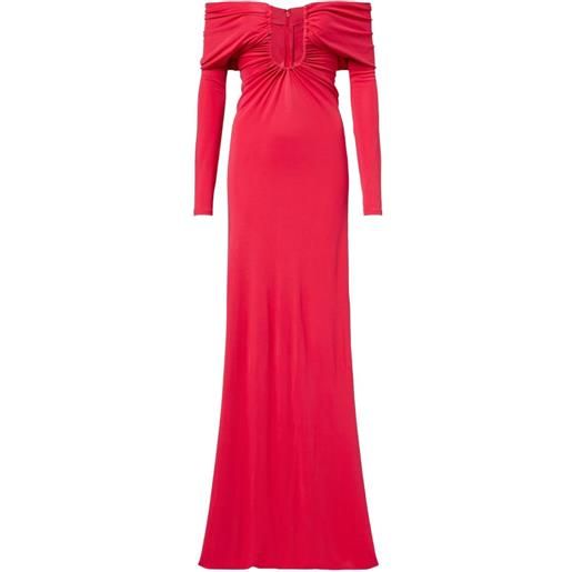 Christopher Esber abito senza spalline arced palm - rosso