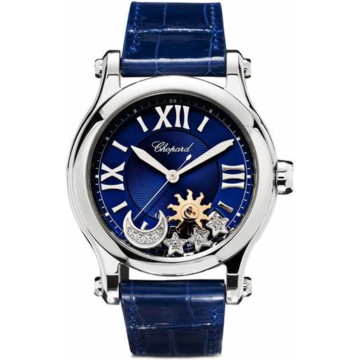 Chopard happy sport sun, moon and stars 36mm - blu