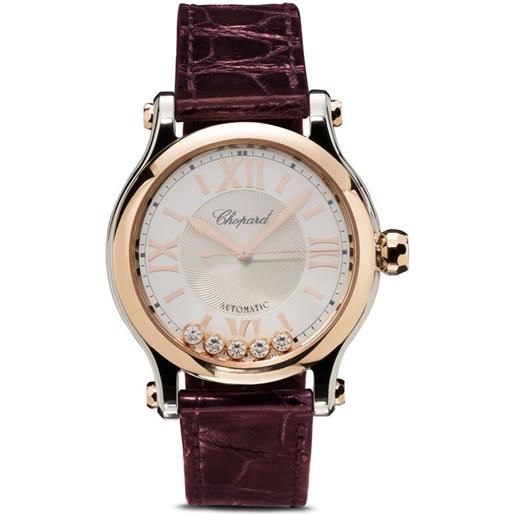 Chopard orologio happy sport 33mm - bianco