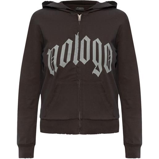 Balenciaga felpa con cappuccio - marrone