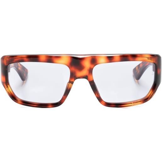 Jacques Marie Mage occhiali da sole vicious squadrati - marrone