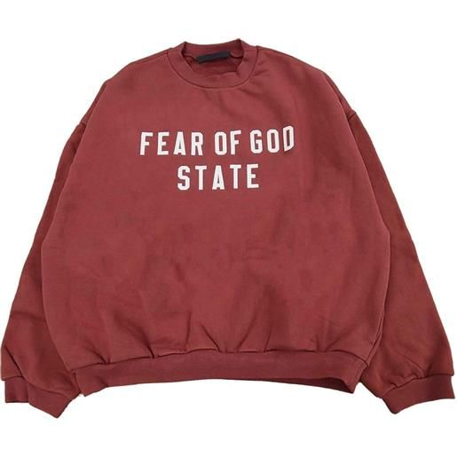 FEAR OF GOD ESSENTIALS felpa con stampa - rosso