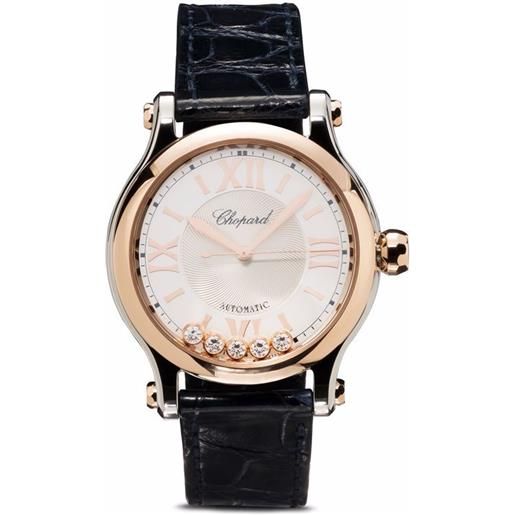 Chopard orologio happy sport 33mm - bianco