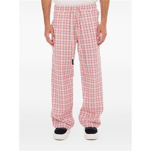 Nahmias pantaloni summerland a quadri - toni neutri