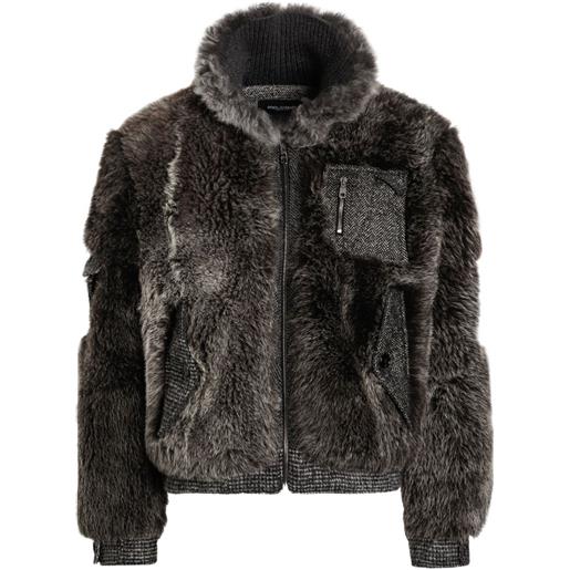 Dolce & Gabbana giacca con zip - marrone