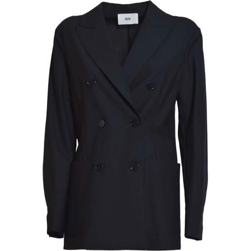 SOLOTRE blazer doppiopetto - blu