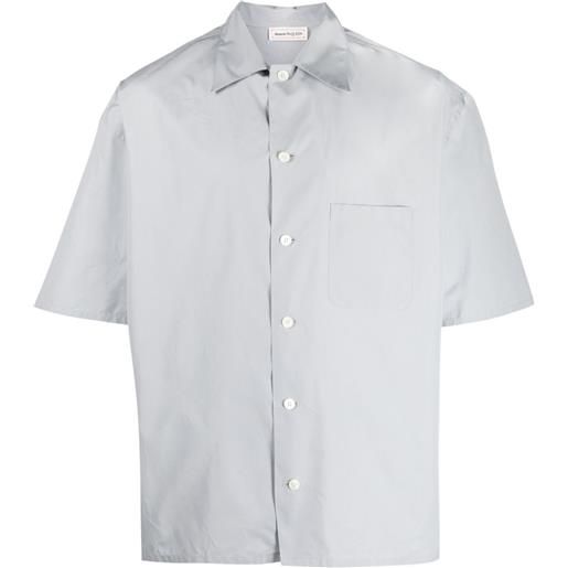 Alexander McQueen camicia con stampa - grigio