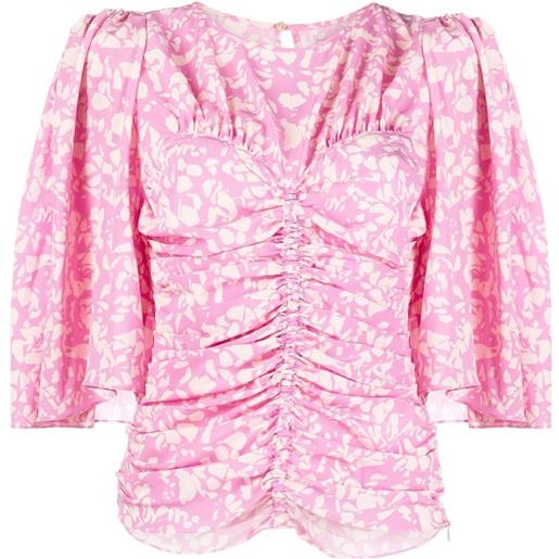 ISABEL MARANT blusa lidiane con ruches - rosa