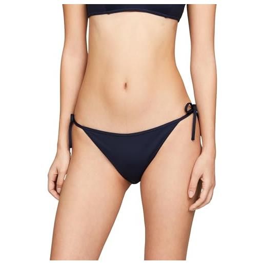 Tommy Jeans slip bikini donna allacciatura laterale sportivo, blu (dark night navy), xxl