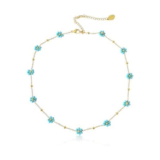 Collana A Sfere Di Vero Turchese Naturale - Foto 4