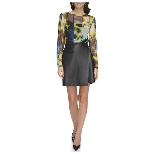 DKNY gonna da donna in finta pelle, nero, 38