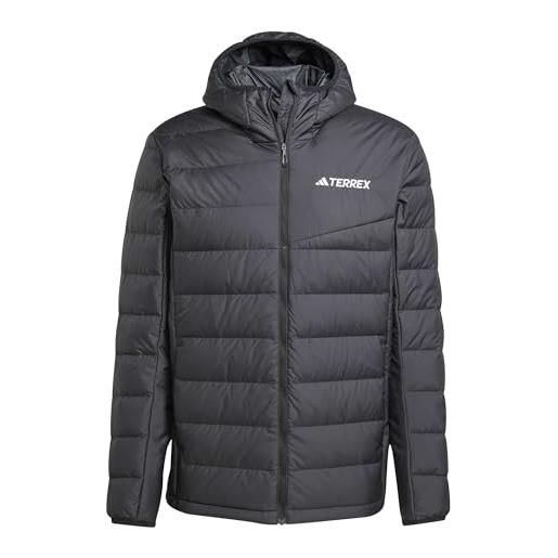 adidas uomo terrex multi light down climawarm hooded jacket, preloved lime, m