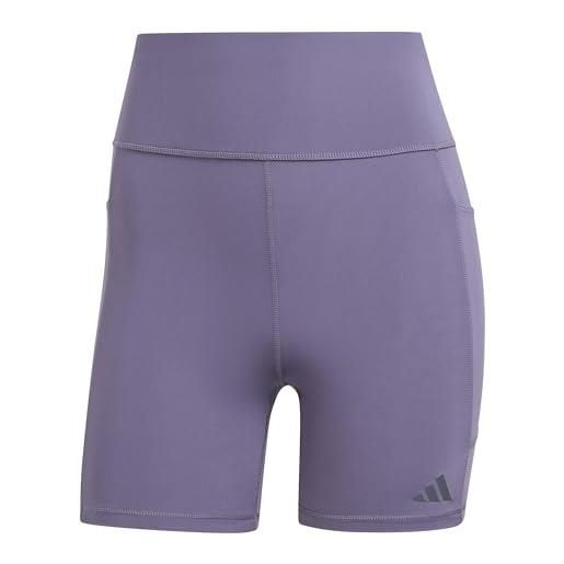 adidas donna own the run short leggings, preloved violet, xxs 6 inch