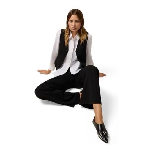 Oltre: gilet in tessuto crêpe nero. 40 stagione autunno inverno 2025