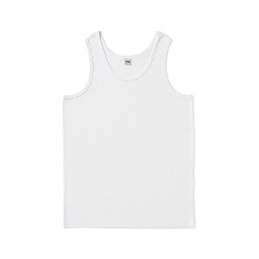 Map 3 vogatore spalla larga uomo over size calibrate bianco 100% cotone art. 5000 (3xl)