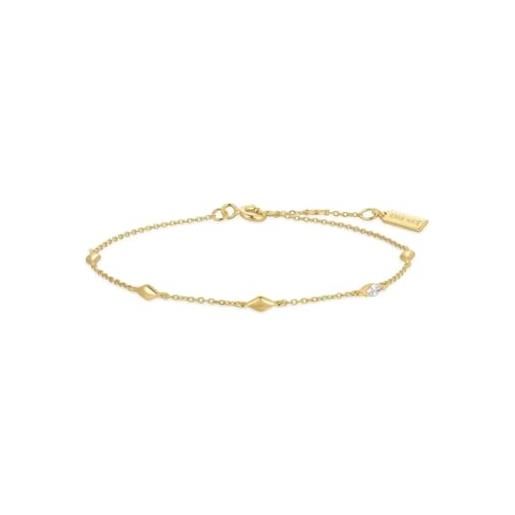 COOLSTEELANDBEYOND Bracciale Rigido Donna In Acciaio Inox Lucido - Design Perlina E Bar, 17cm