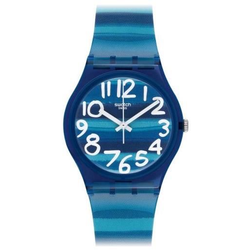 Swatch orologio unisex analogico al quarzo con cinturino in plastica - gn237
