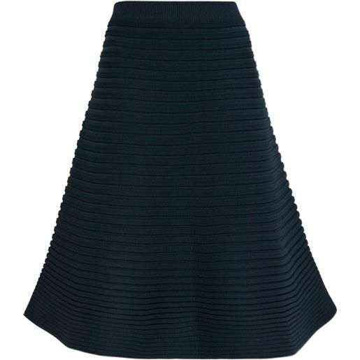 Pleats Please Issey Miyake gonna plissettata - blu