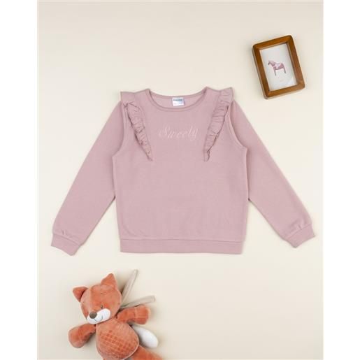 Prénatal felpa bambina rosa con frill