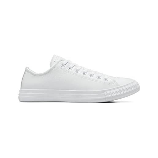 Converse chuck taylor ct ox, scarpe da fitness unisex adulto, white mono, 36.5 eu