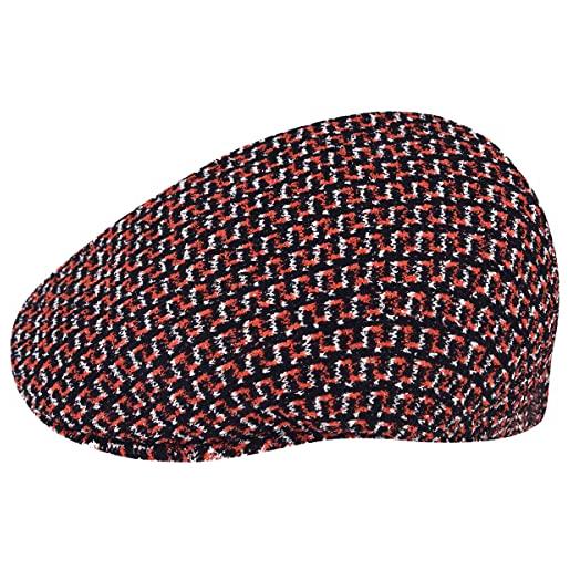Kangol coppola maze jacquard 504 cappello piatto l (58-59 cm) - arancia