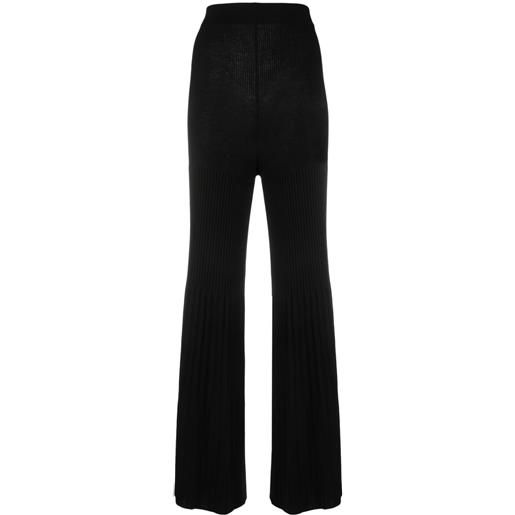 TWINSET pantaloni a vita alta - nero