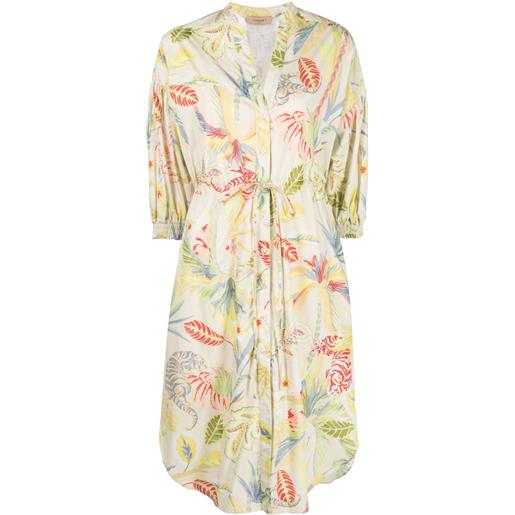 TWINSET chemisier a fiori - toni neutri