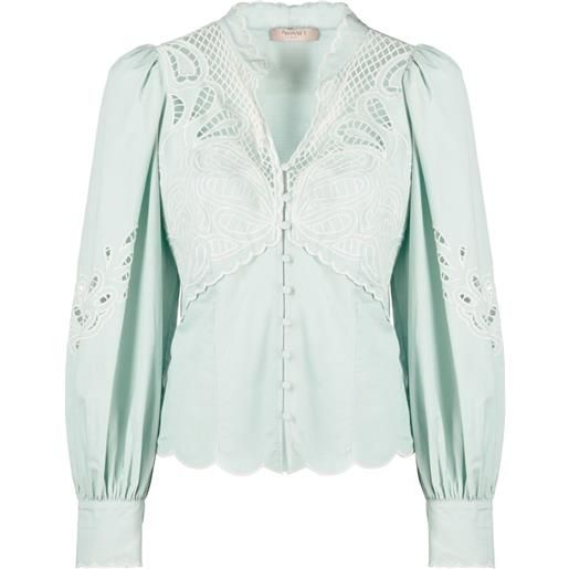 TWINSET camicia con dettaglio paisley - verde