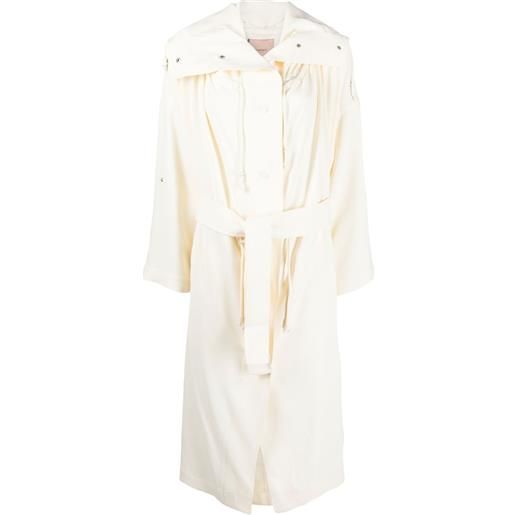 TWINSET cappotto con coulisse - bianco