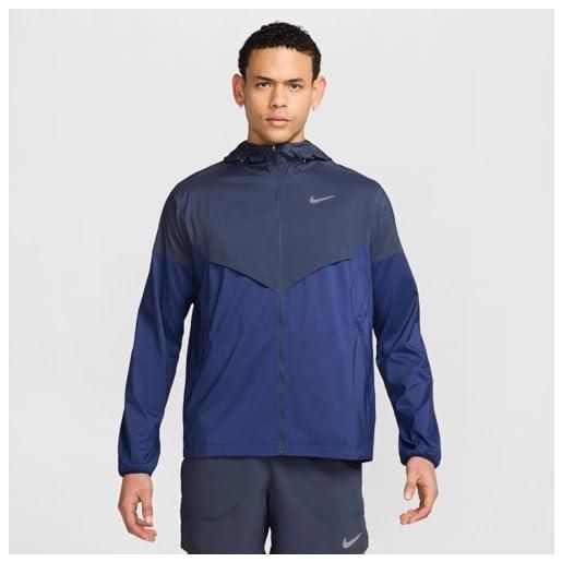 Nike giacca da running impossibly light windrunner - uomo, thunder blue/thunder blue/blue void, hv6521-437, 2xl